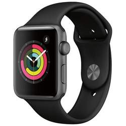 Apple Watch Series 3 GPS (42mm) Gris Espacial - Correa Deportiva Negra Apple Watch Series 3 GPS (42mm) Gris Espacial - Correa Deportiva Negra